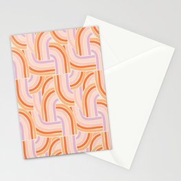 Rainbow Slide in Pink Orange and Lilac Stationery Cards