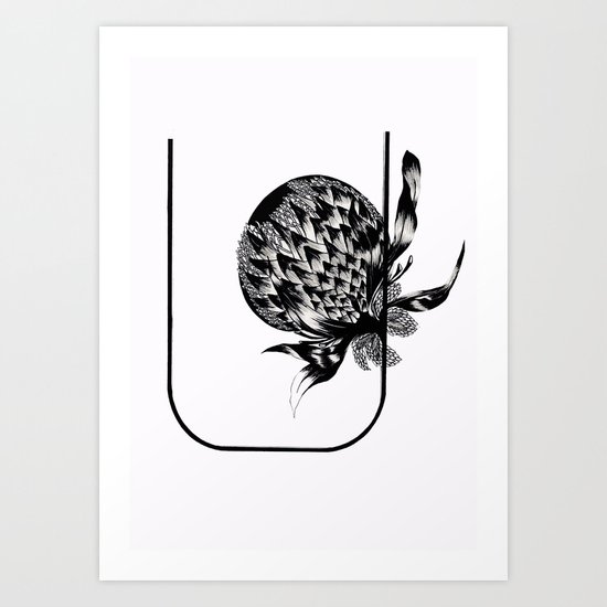 Letter U Art Print