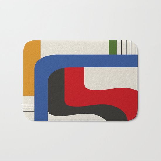 TAKE ME OUT (abstract geometric) Bath Mat