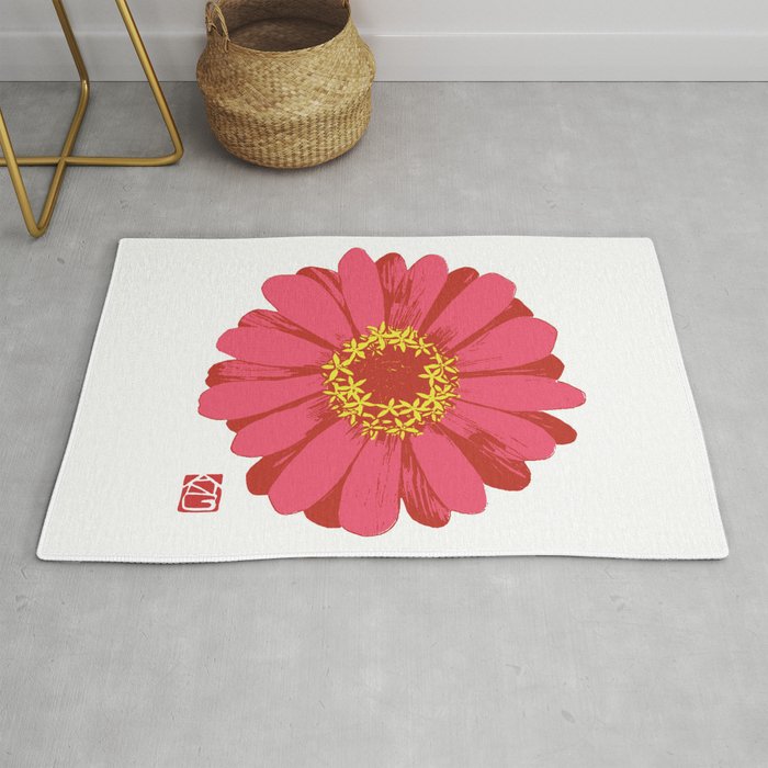 The earth laughs in flowers Rug