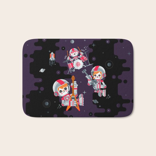 Space Rock Bath Mat