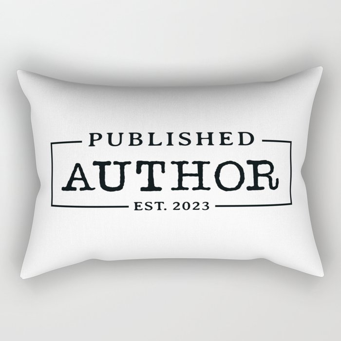 Published Author Est 2023 | Gift for Writers and Authors | Metal Print | Mug | Bag by Writer Block  Rectangular Pillow