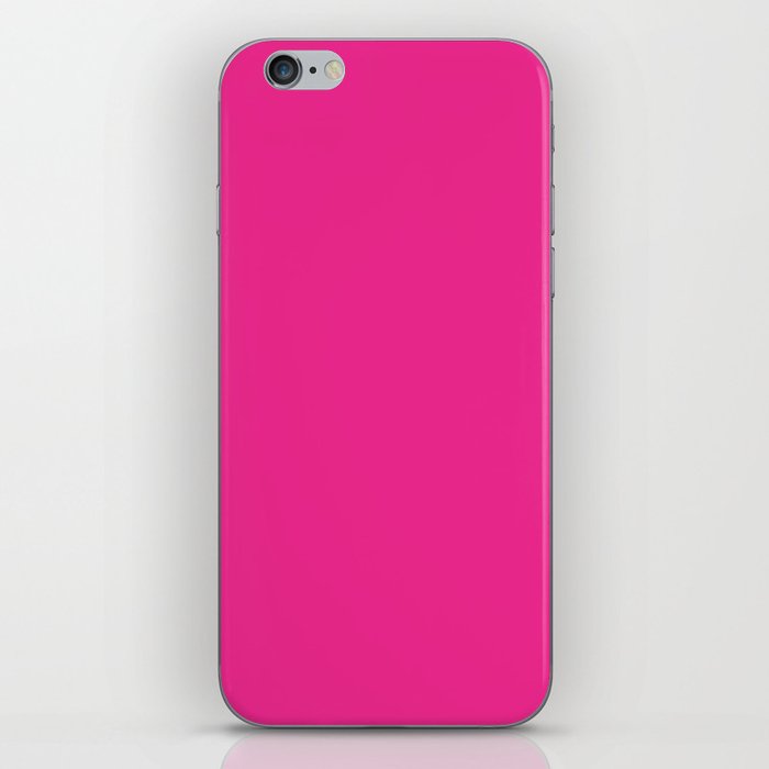Solid Fushia Pink Color iPhone Skin