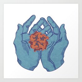 In His Hands Art Print