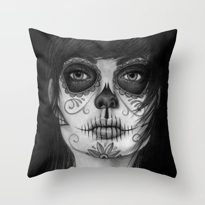 Day of the 2025 dead throw pillows
