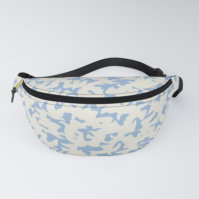 Modern Birds / Vintage Cut Outs on Airy Blue Fanny Pack