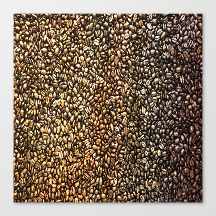 bean brew coffee art Canvas Print