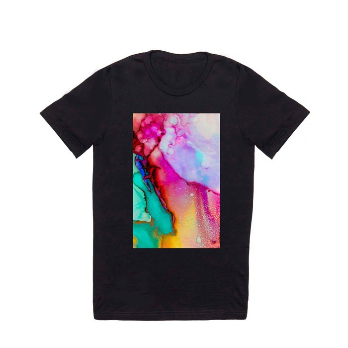 Colorful Watercolor Paint Art Colors Painting Abstract Modern Messy T Shirt