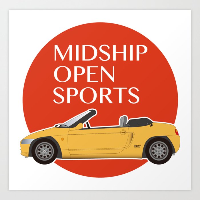Midship Open Sports -Yellow- Art Print