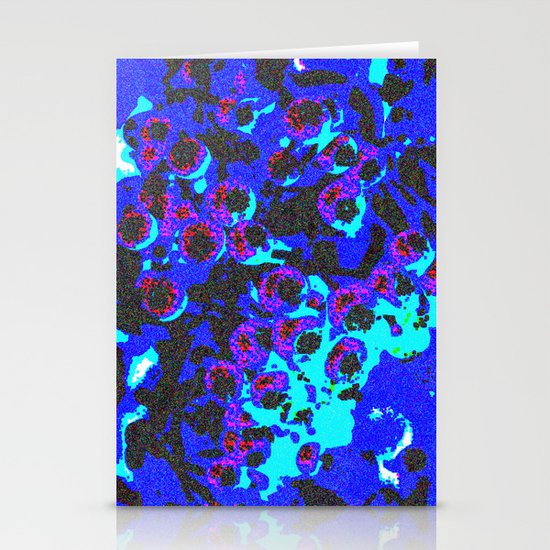 Blue abstract Stationery Cards