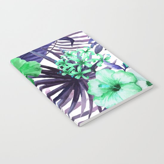Watercolor botanical leaves Notebook