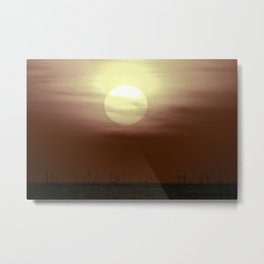 Brown sunset Metal Print