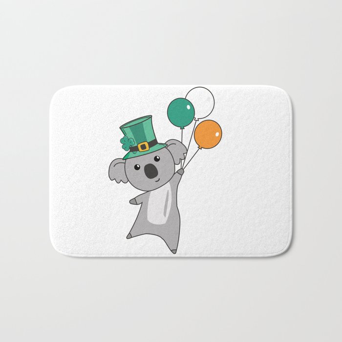 Koala Ireland Balloons St. Patrick's Day Koalas Bath Mat