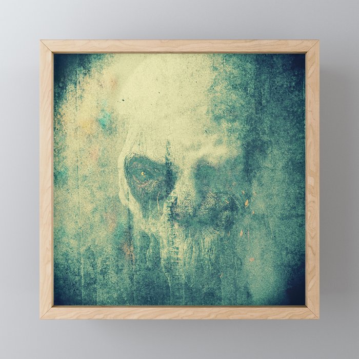 Scary ghost face #6 | AI fantasy art Framed Mini Art Print