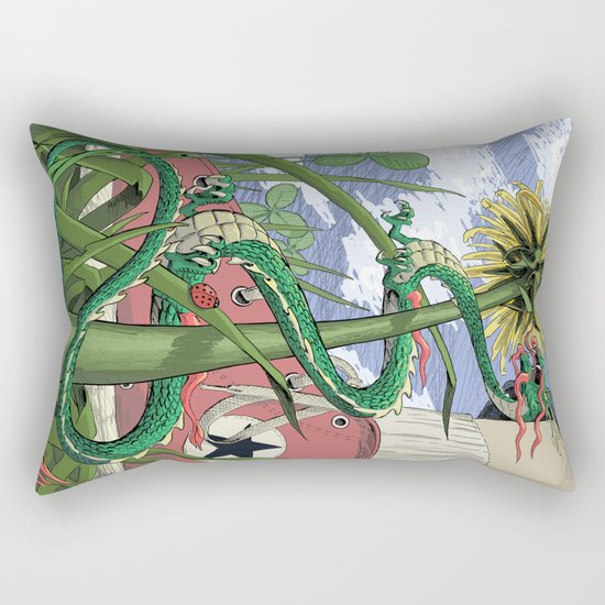 Dragons Unseen Rectangular Pillow