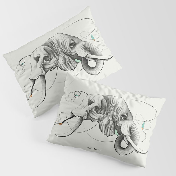 Elephant Design Pillow Sham