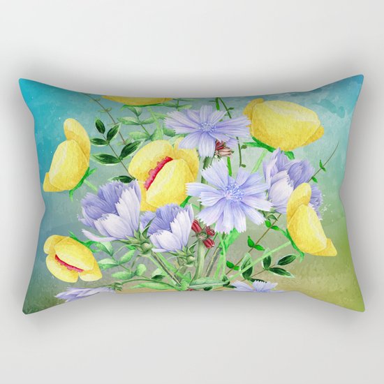Flowers bouquet #21 Rectangular Pillow