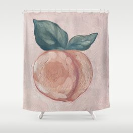 Peach Bum Shower Curtain