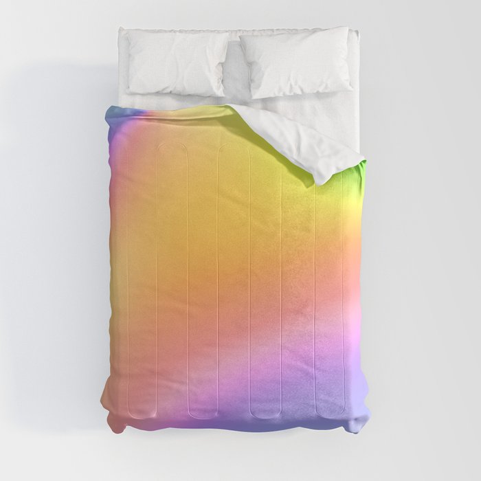 Bright Prismatic Rainbow Design! Comforter