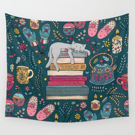 How to Hygge Like a Cat Wall Tapestry