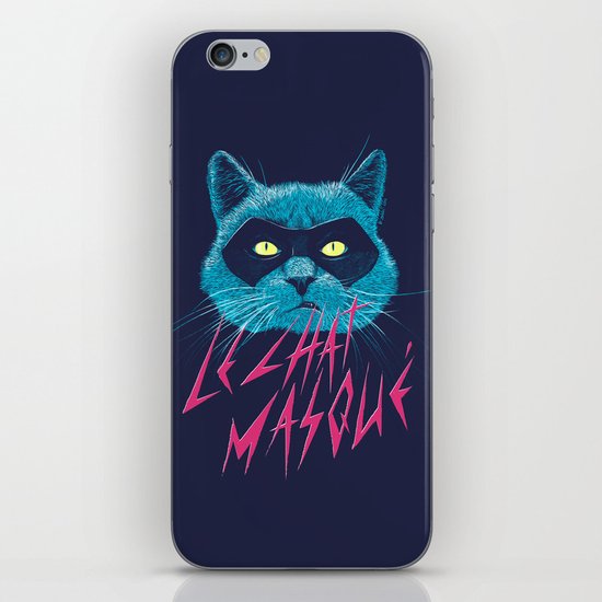 Le Chat Masqué iPhone & iPod Skin