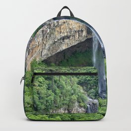 Brazil Photography - Beautiful Waterfall In The Middle Of The Jungle Backpack