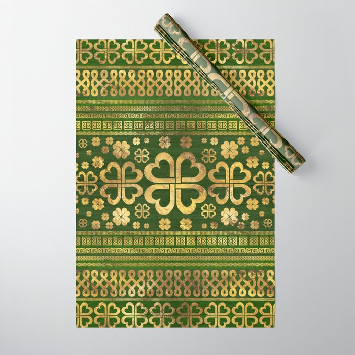 Shamrock wrapping paper deals