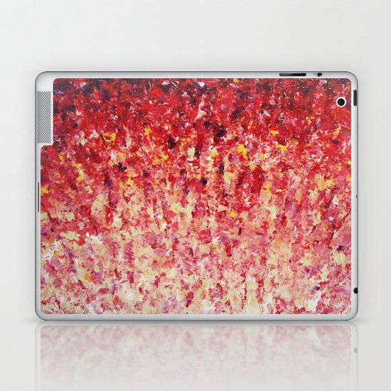 HYPNOTIC SUNRISE - Stunning Sunrise Sunset Pink Magenta Peach Crimson Bright Red Cream Laptop & iPad Skin