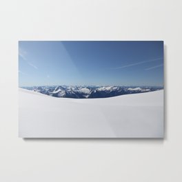 Cloudless Summit Metal Print | Digital, Nature, Photo, Landscape 
