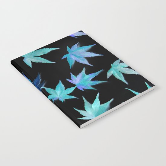 AUTUMN ROMANCE - LEAVES PATTERN #1 #decor #art #society6 Notebook