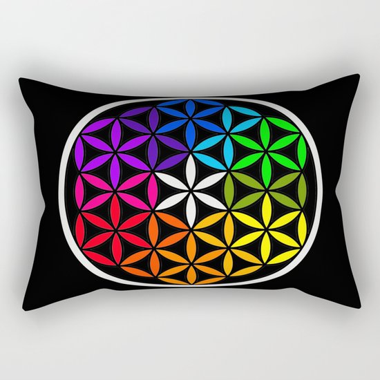 Secret flower of life Rectangular Pillow
