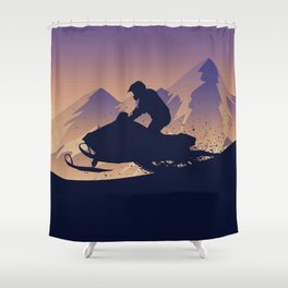 Snowmobile • My Passion Shower Curtain