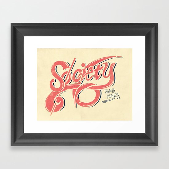 S6 OLD SCHOOL Framed Art Print