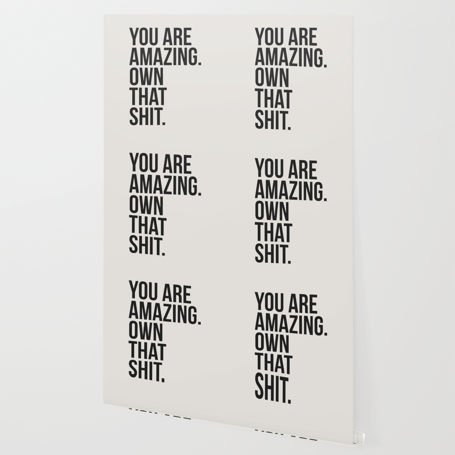 You Are Amazing Funny Quote Wallpaper By Beckymccreary Society6