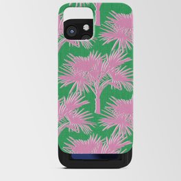 70’s Retro Palm Springs Pink on Kelly Green iPhone Card Case