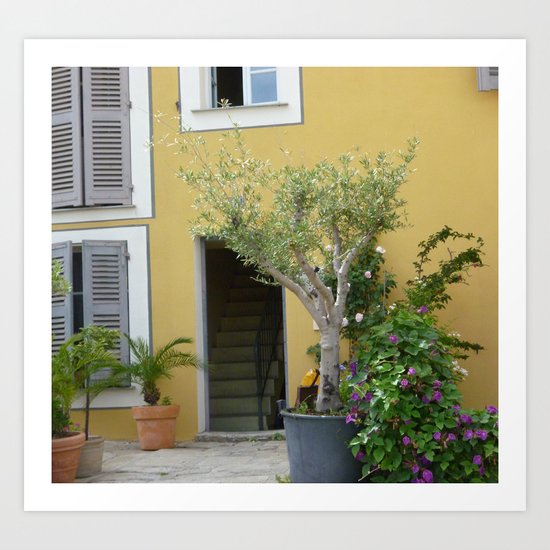 Yellow House, Calvi, Corsica Art Print