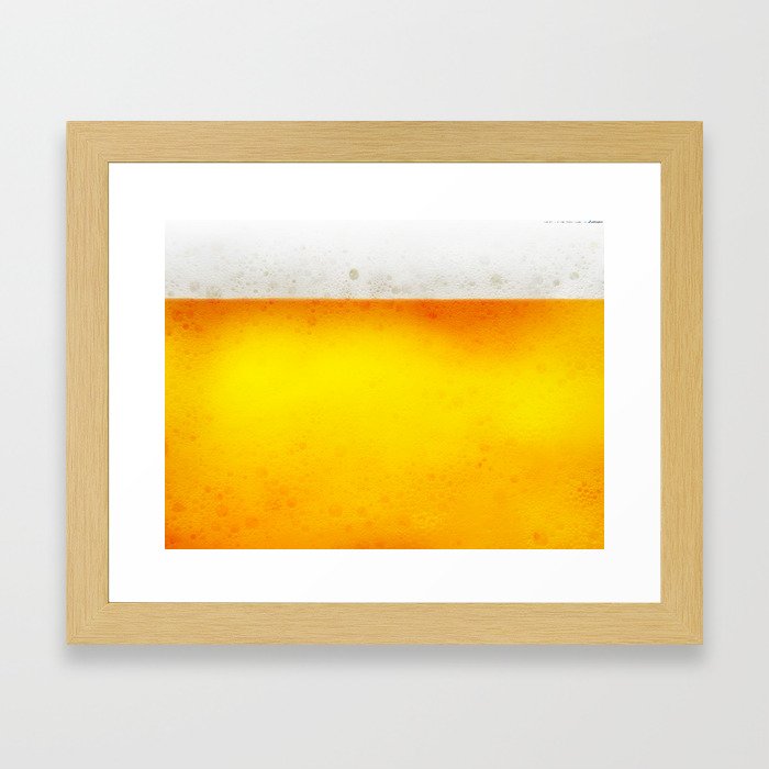 JUST BEER Framed Art Print
