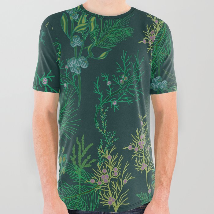 Fern wormwood All Over Graphic Tee