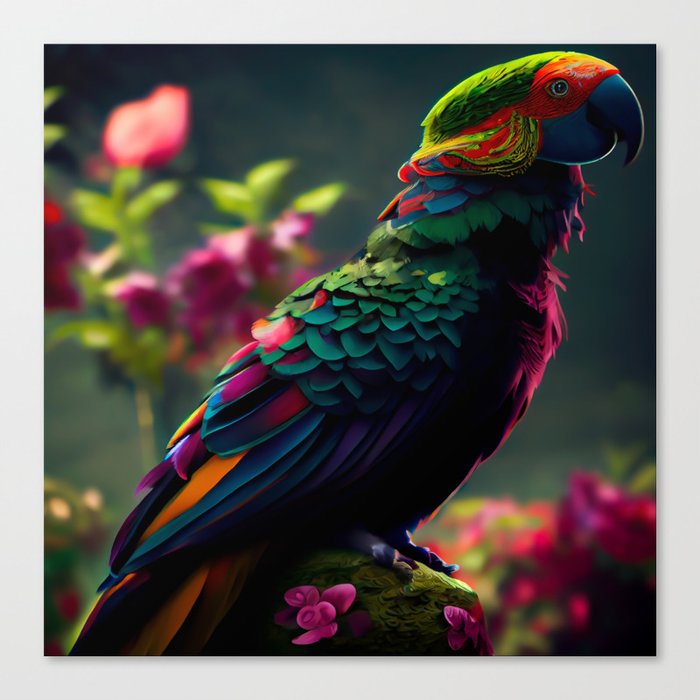 Versiley Parrot Canvas Print