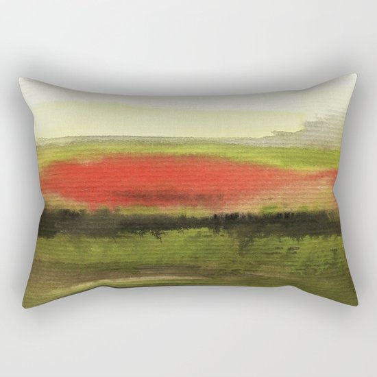 Watercolor abstract landscape 18 Rectangular Pillow