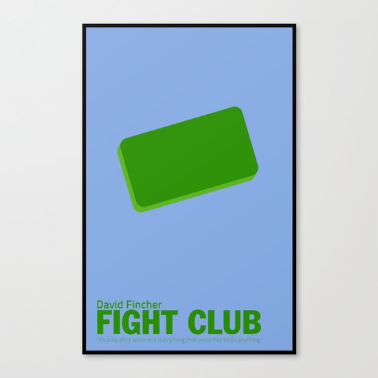 Fight Club | Minimalist Movie Posters Canvas Print