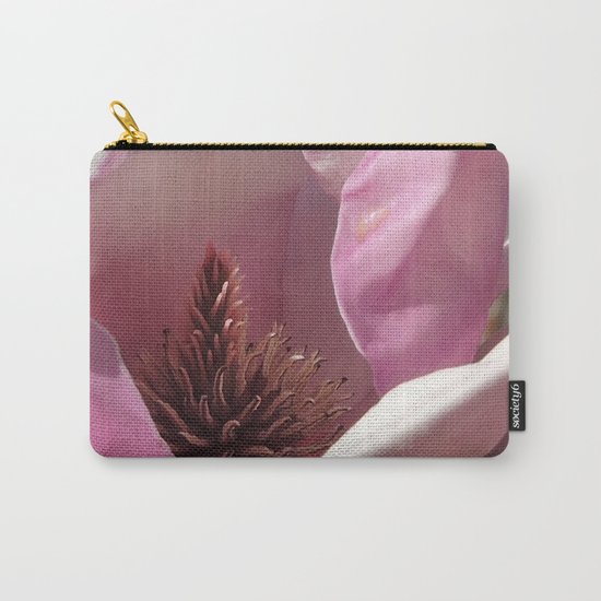 Magnolia Blossom Heart Carry-All Pouch