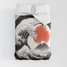 The Great Sumi Wave Comforter