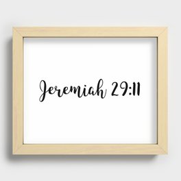 Jeremiah 29:11 Recessed Framed Print