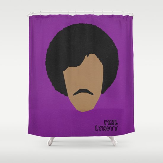 Rock Legends - Phil Lynott Shower Curtain