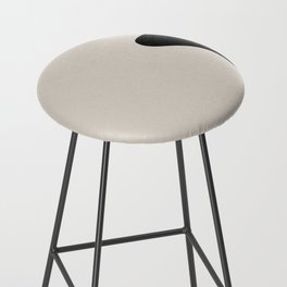 Minimalistic Abstract Shapes Black and White  Bar Stool