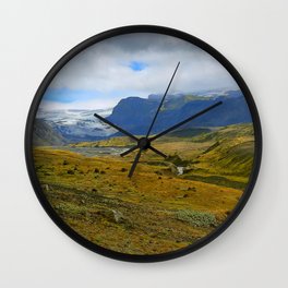 A Glacier on the Laugavegur Trail, Iceland Wall Clock