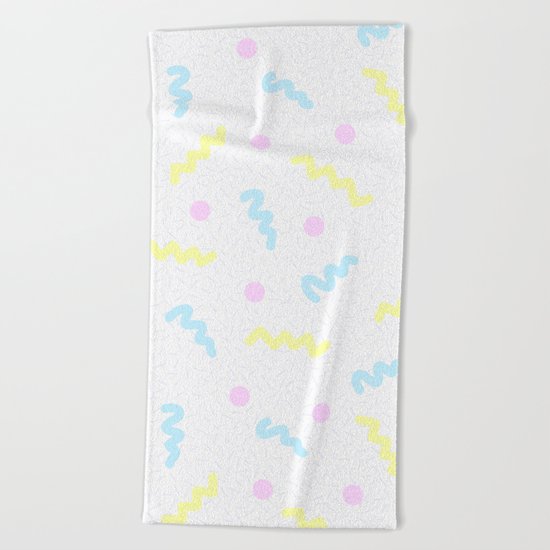 Lucy scribbles Beach Towel