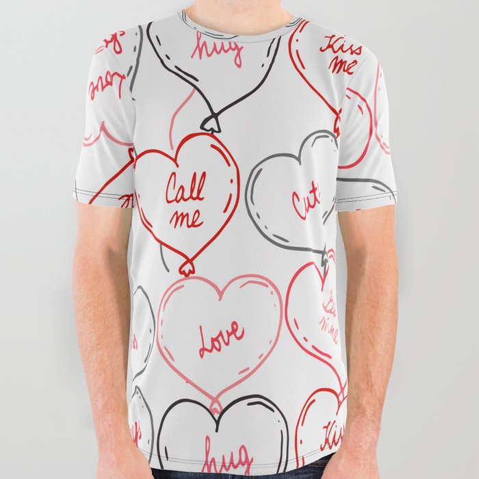 love All Over Graphic Tee