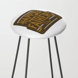 Happy Father's Day Brown Counter Stool
